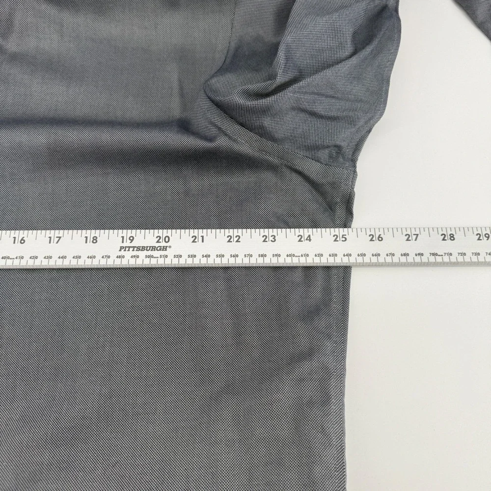 Banana Republic Mens XL Gray Non-Iron Slim Fit French Cuff Dress Shirt 1772